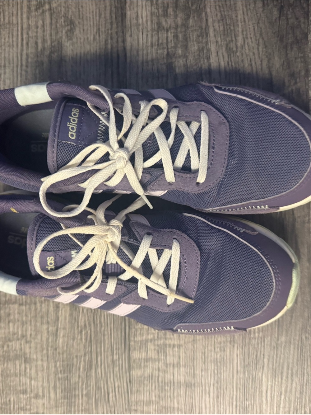 adidas Woman’s Purple and White Athletic Sneakers